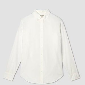 Everlane White Silky Cotton Relaxed Shirt